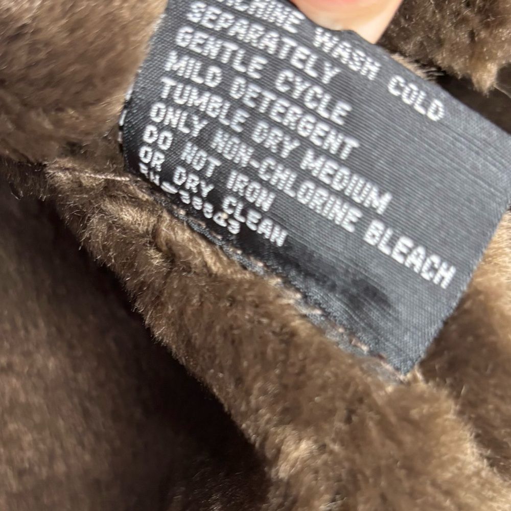 Via Spiga Deadstock 90s Y2K vintage brown espresso Long Coat size small NWT new - Picture 6 of 10